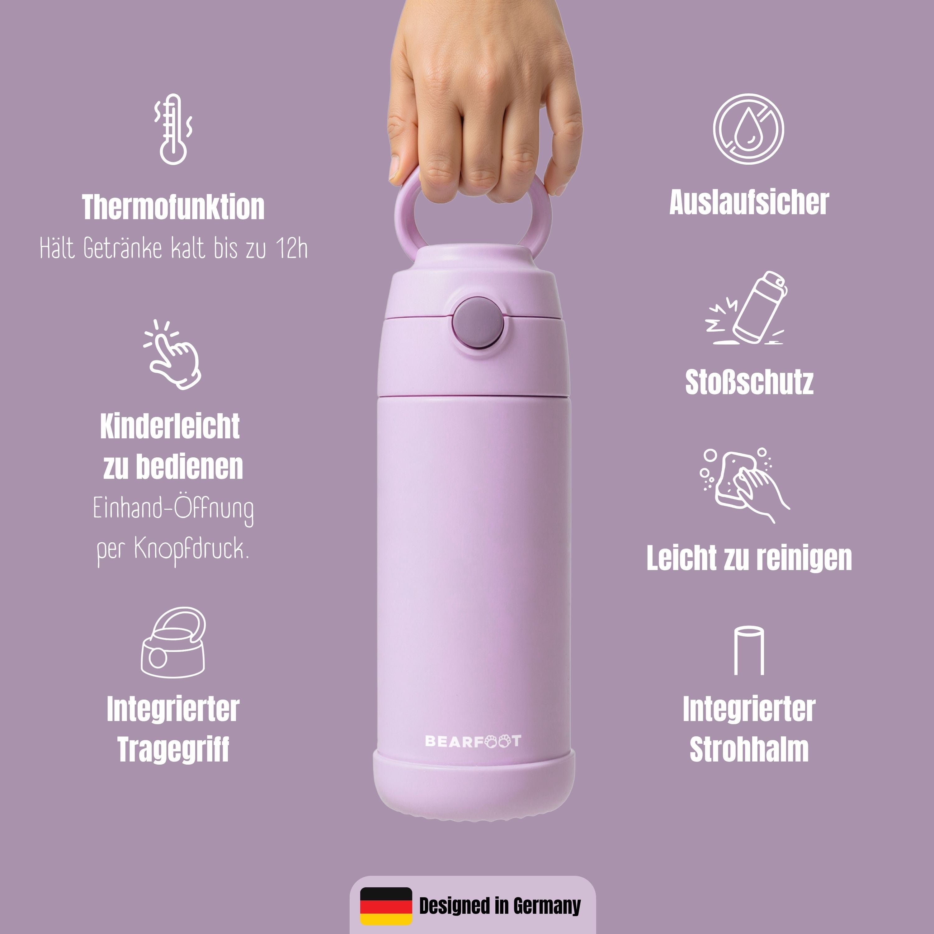 bearfoot-thermo-trinkflasche-edelstahl-lila-350ml-plastikfrei image 7