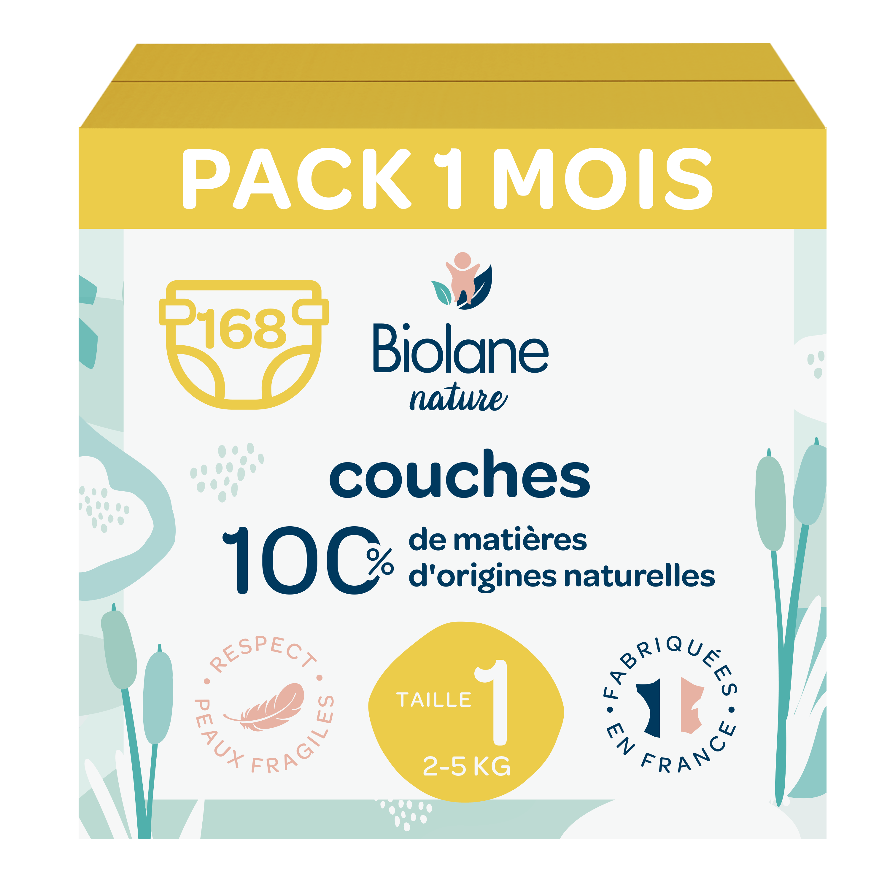 biolane-nature-babywindeln-monatspack-gr-4-9-kg image 1