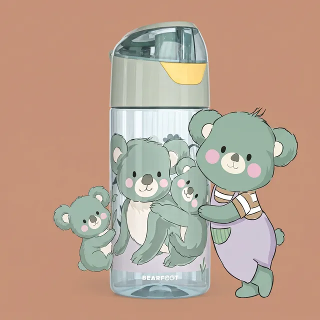 bearfoot-trinkflaschen-koala-sage-trinkflasche-450ml-bpa-frei image 1