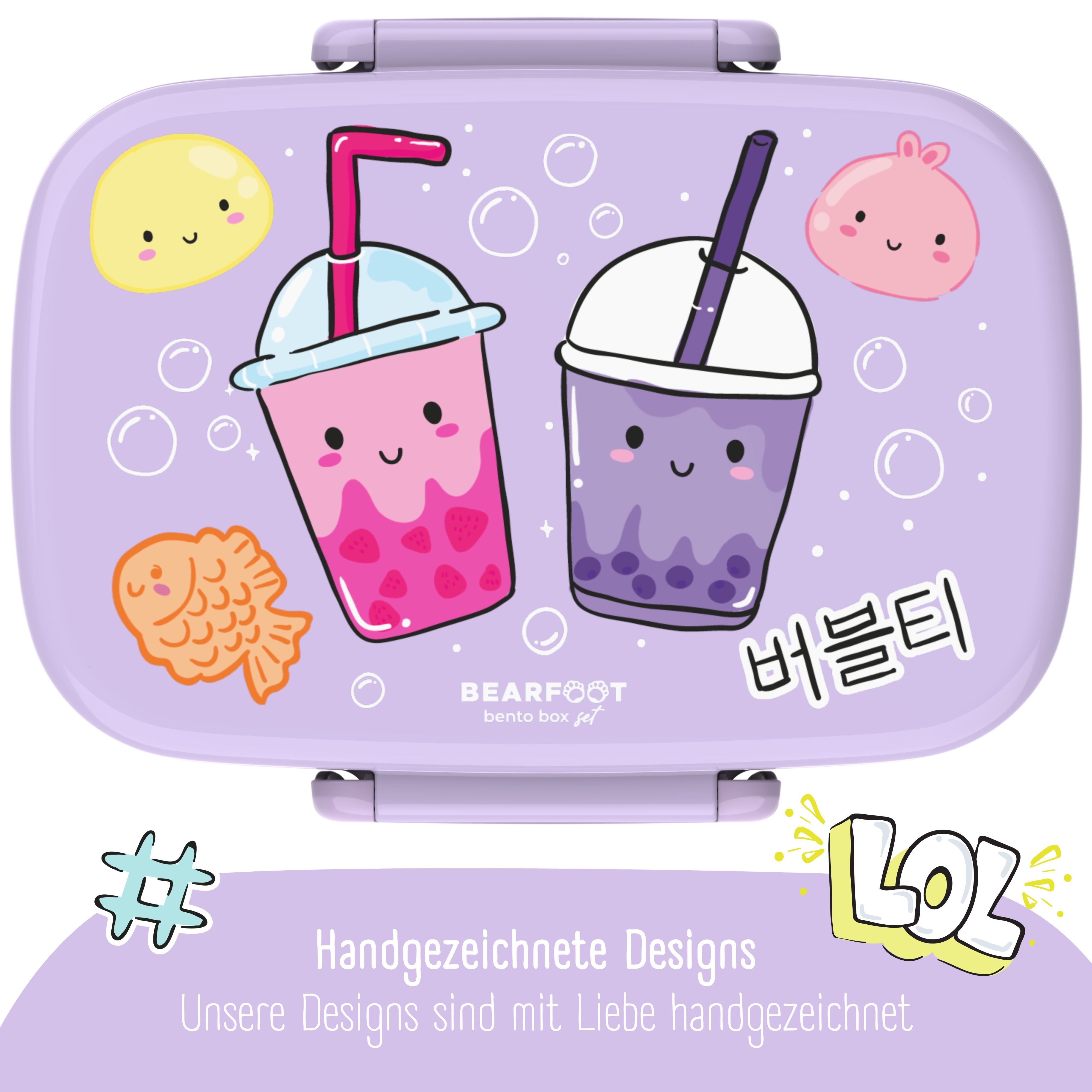 bearfoot-brotdosen-brotdose-kinder-f-cher-bubbletea-lila-bento image 3