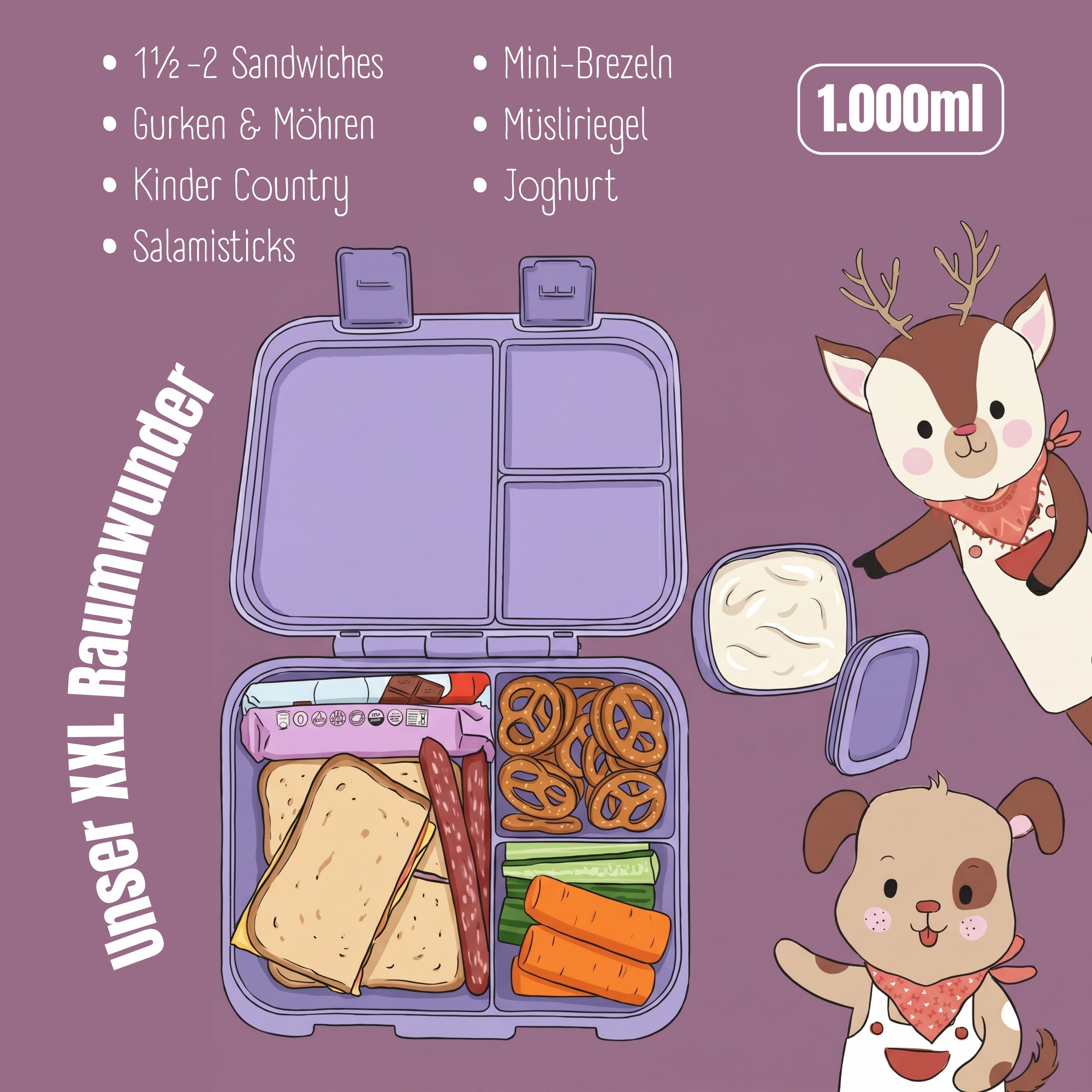 bearfoot-bento-box-compact-lila-brotdose-kinder-1000-ml-f-cher image 5
