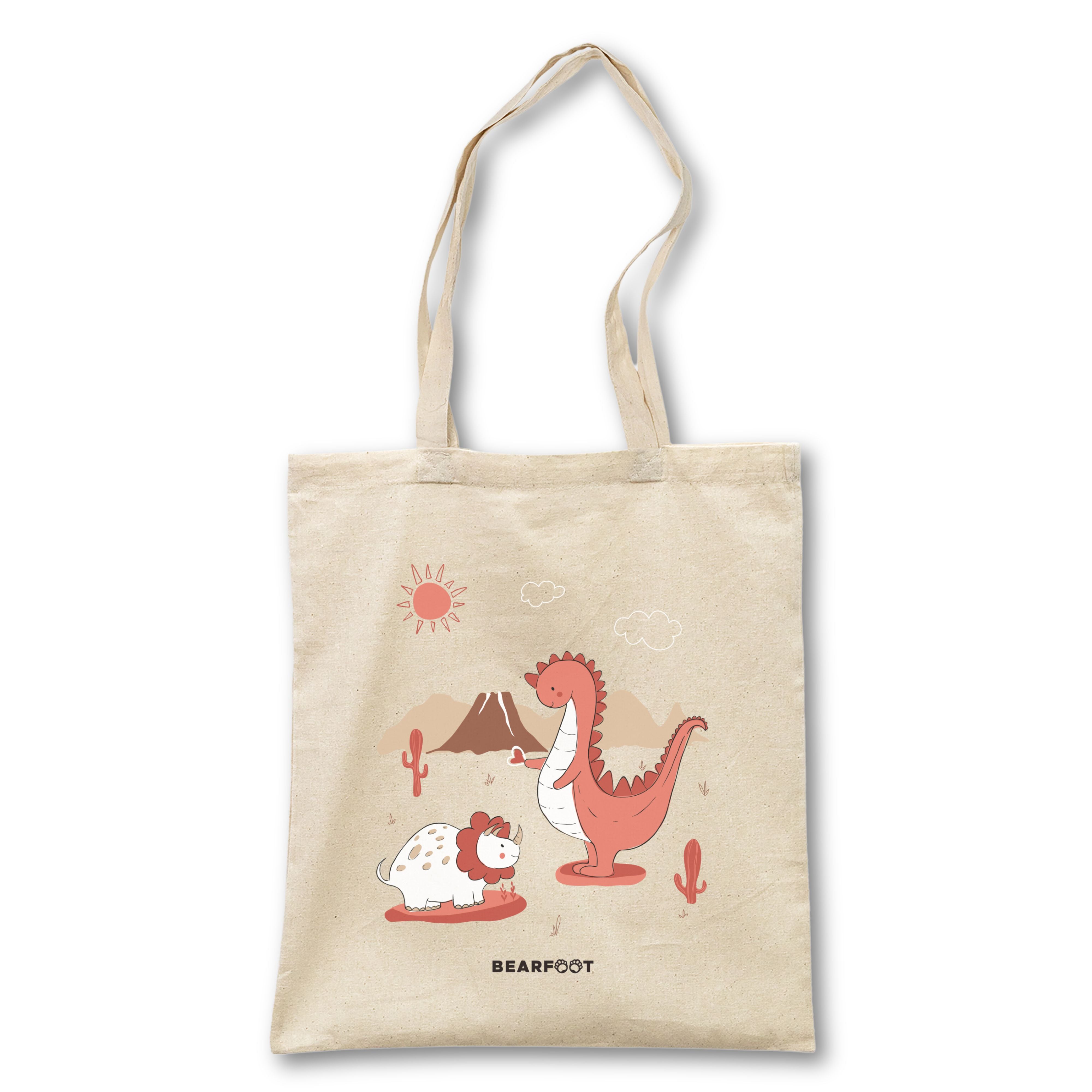 bearfoot-jutebeutel-dinos-stoffbeutel-baumwolle-35x40-cm image 2