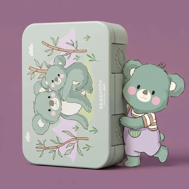 bearfoot-bento-box-compact-brotdose-650ml-koala-salbei image 1