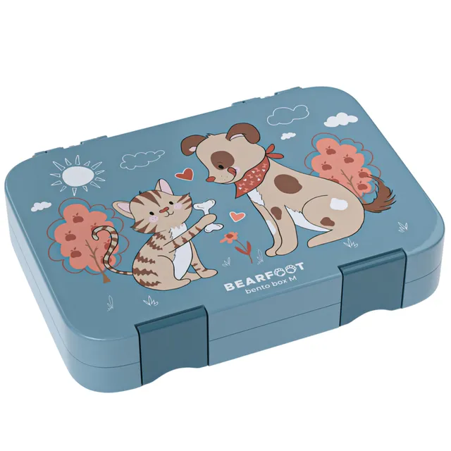 bearfoot-brotdose-kinder-hund-katze-blau-bento image 1