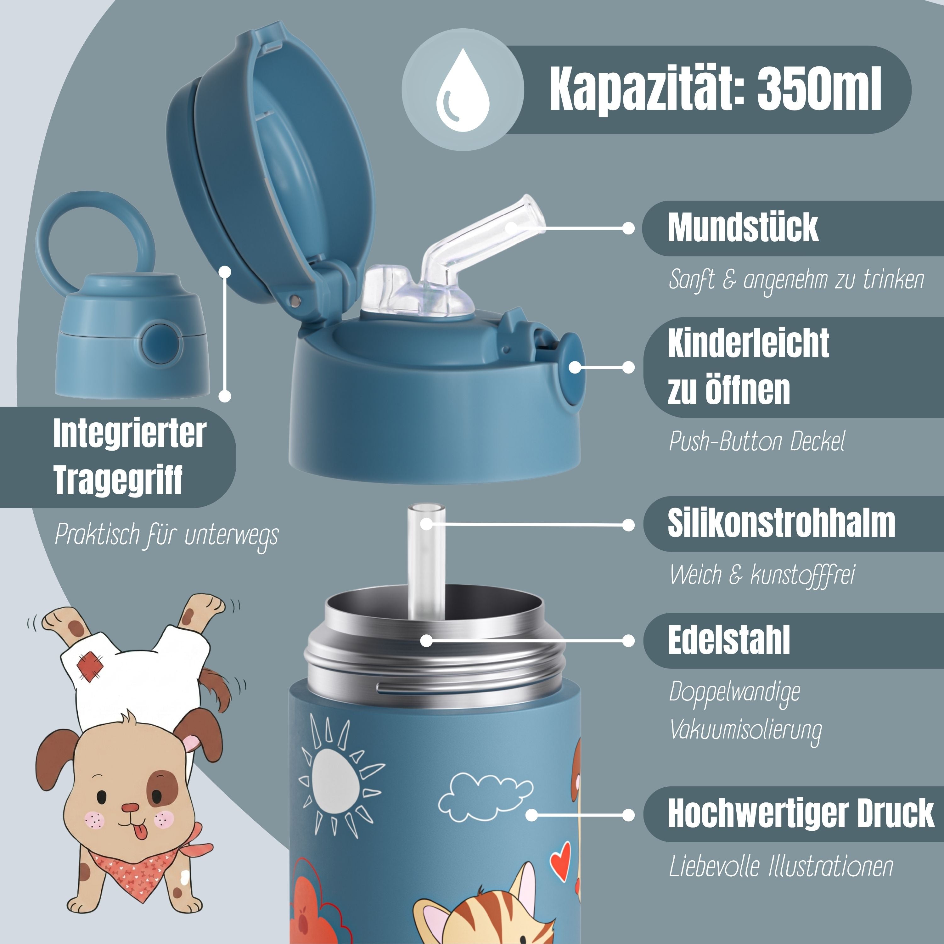 bearfoot-isolierflasche-hund-katze-blau-thermo-350ml image 6