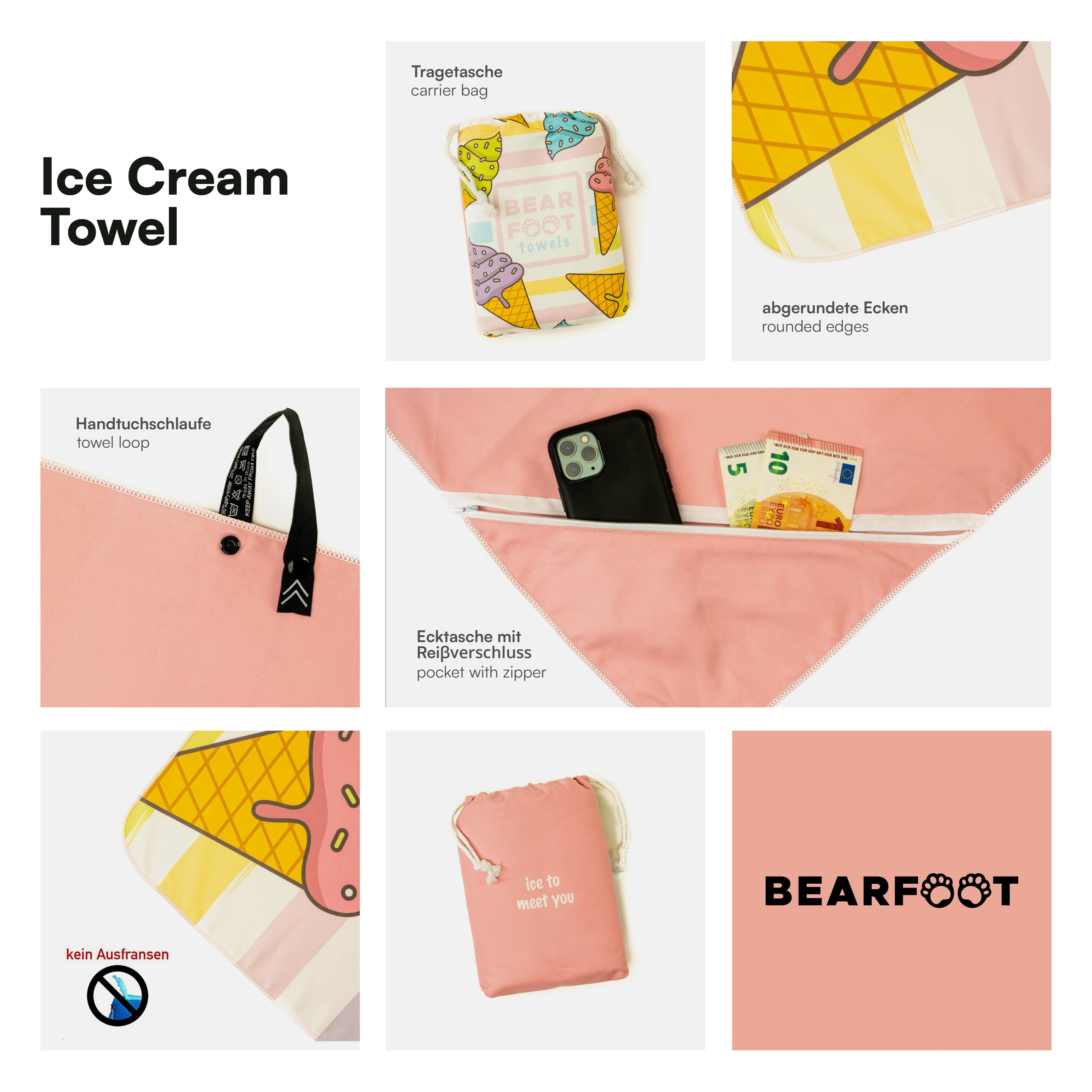 bearfoot-strandtuch-ice-cream-mikrofaser-160x80-handtuch image 3