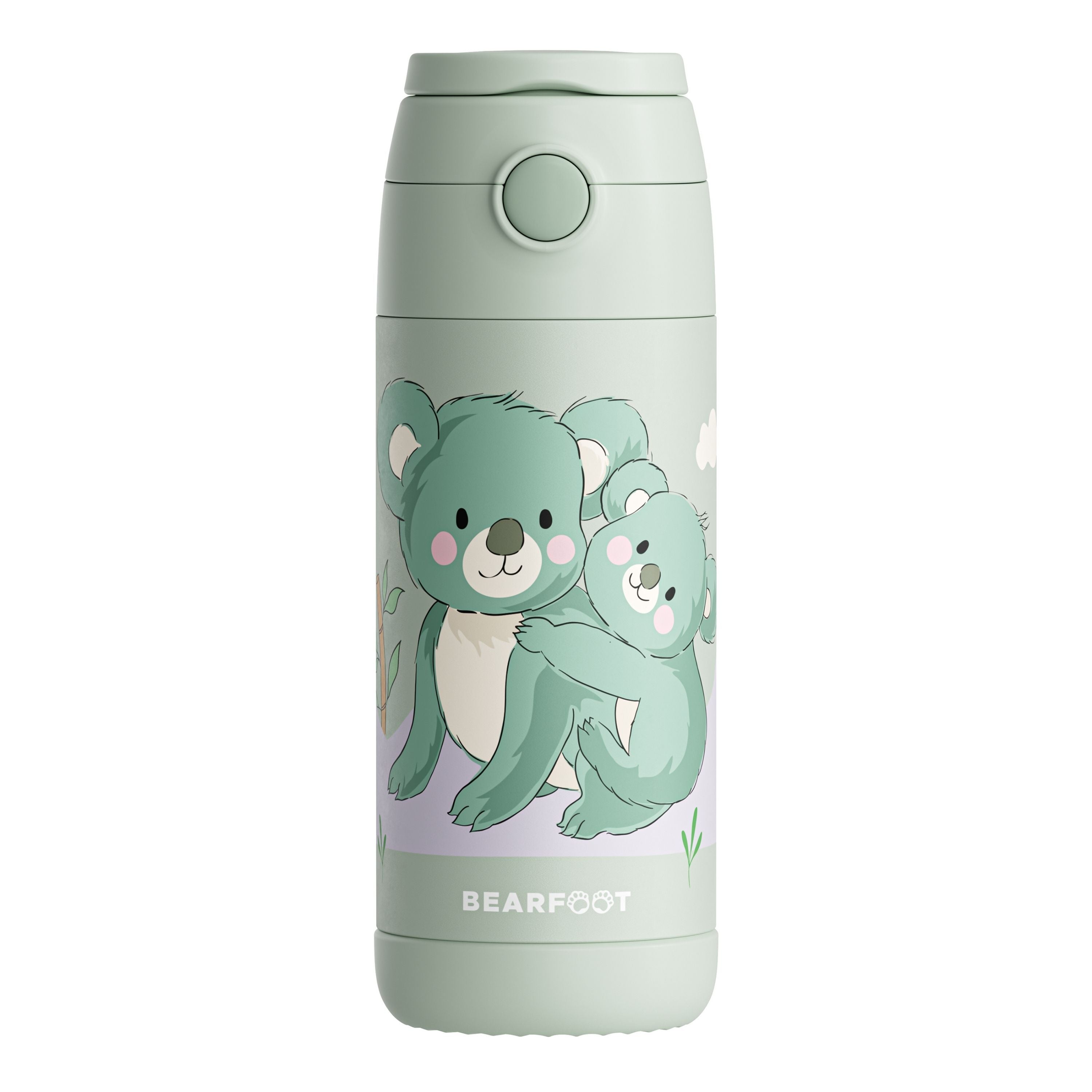 bearfoot-thermo-kinder-trinkflasche-edelstahl-koala-gr-n-350-ml image 3