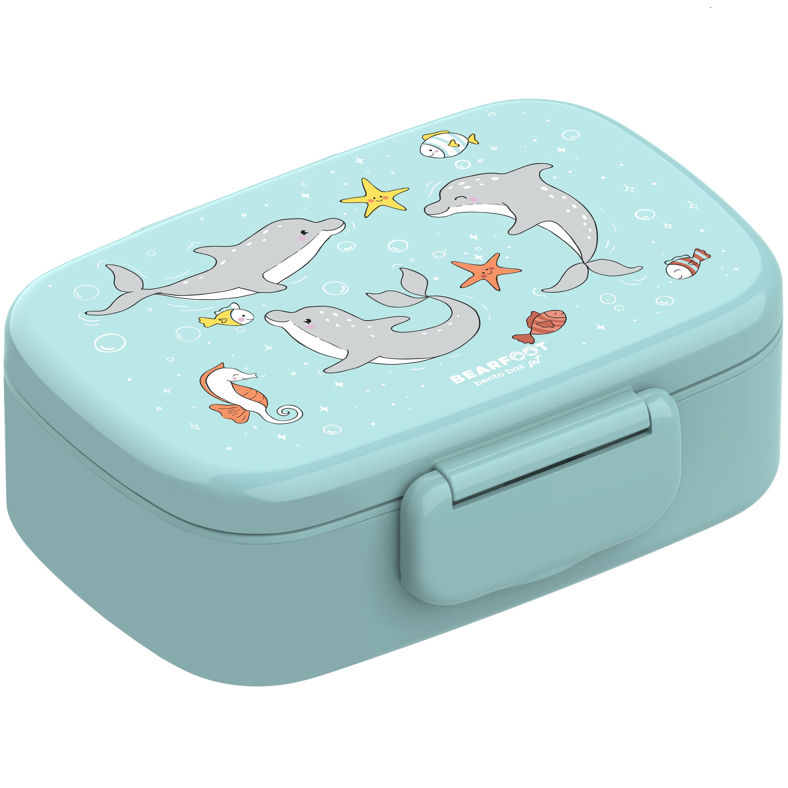 bearfoot-brotdosen-delfin-brotdose-t-rkis-mit-f-chern-bento image 8