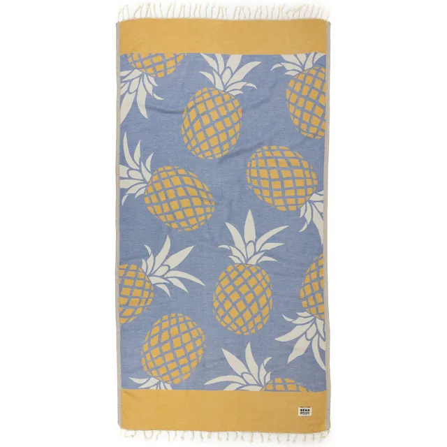 bearfoot-strandt-cher-pineapple-blue-baumwolle-hamamtuch image 1