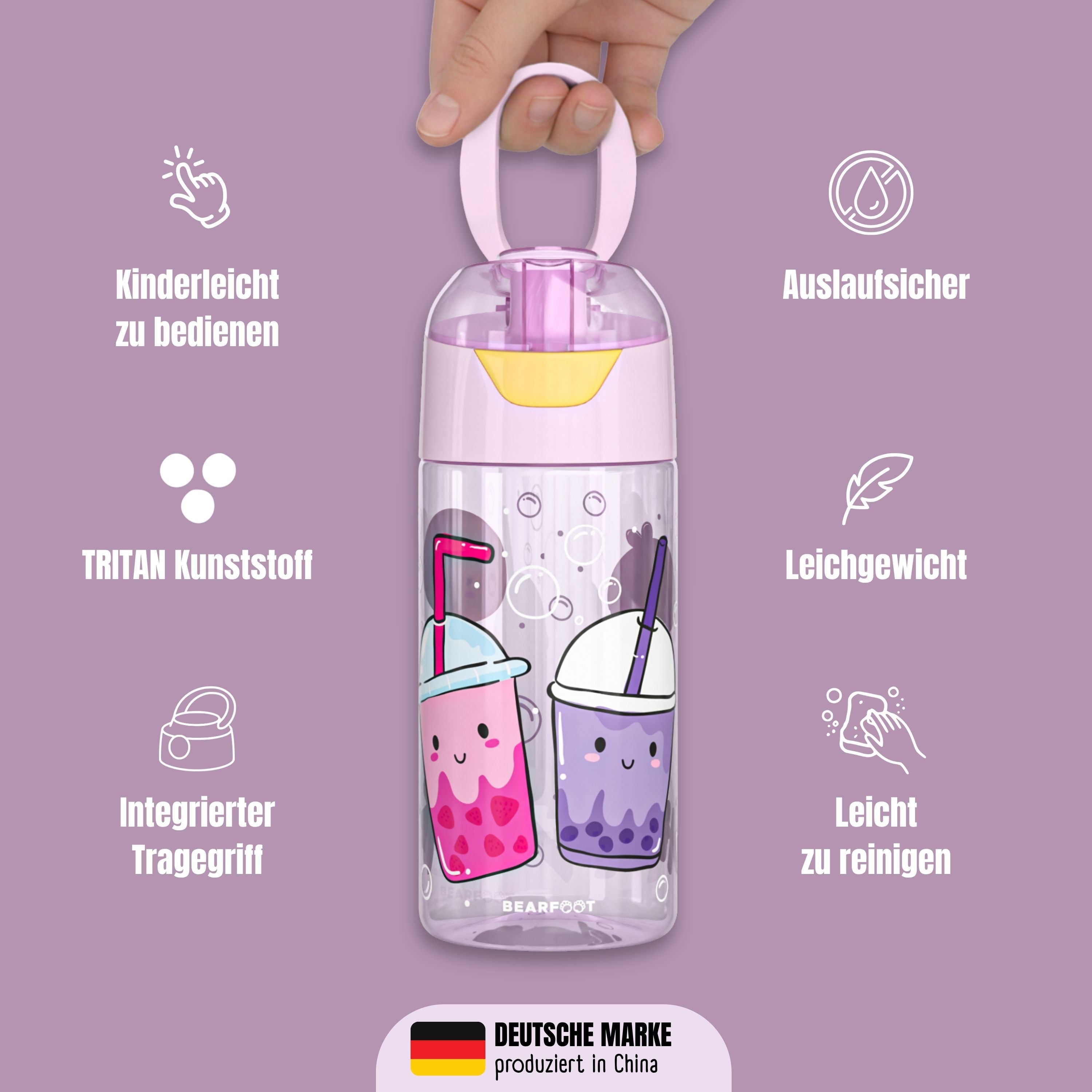 bearfoot-trinkflaschen-bubble-tea-trinkflasche-450ml-bpa-frei image 6