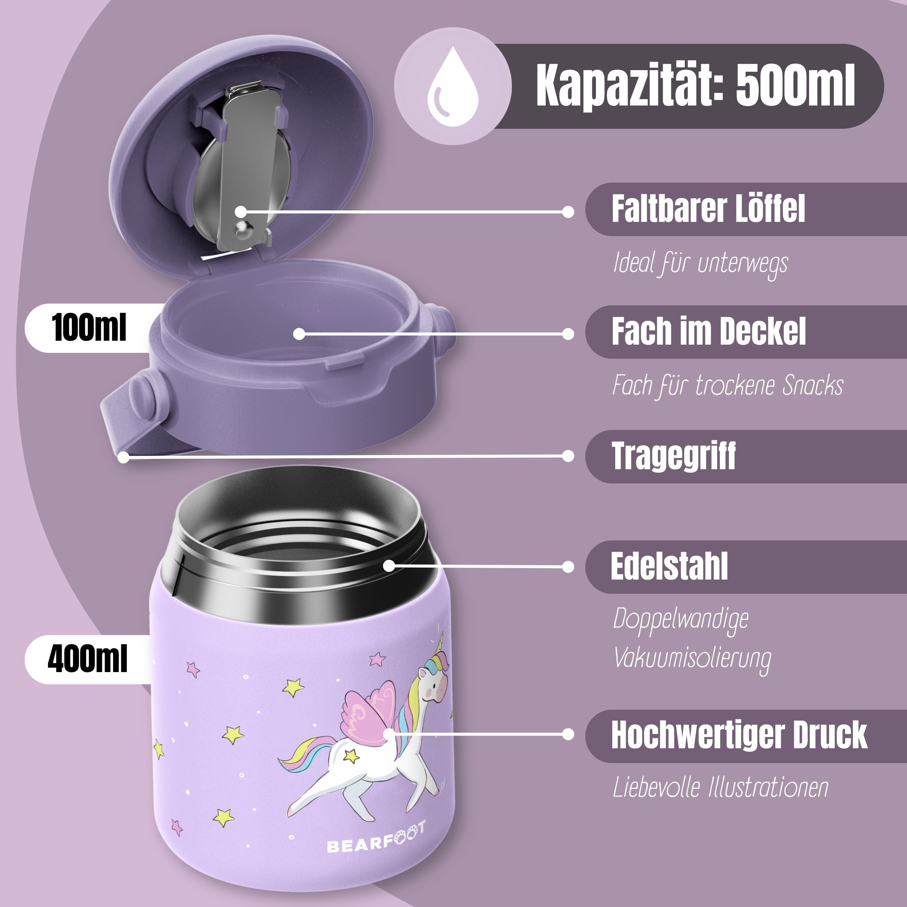 bearfoot-thermobeh-lter-einhorn-lila-essensbeh-lter-500ml-edelstahl image 6