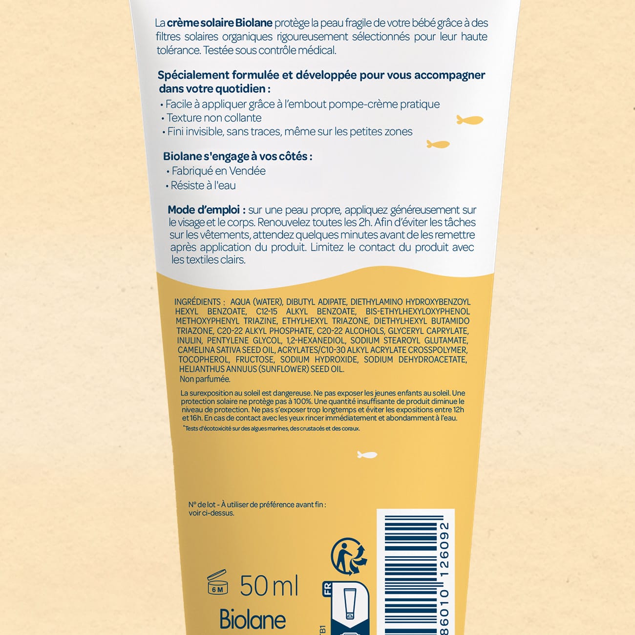 biolane-solaire-baby-sonnencreme-lsf-50-50-ml image 2