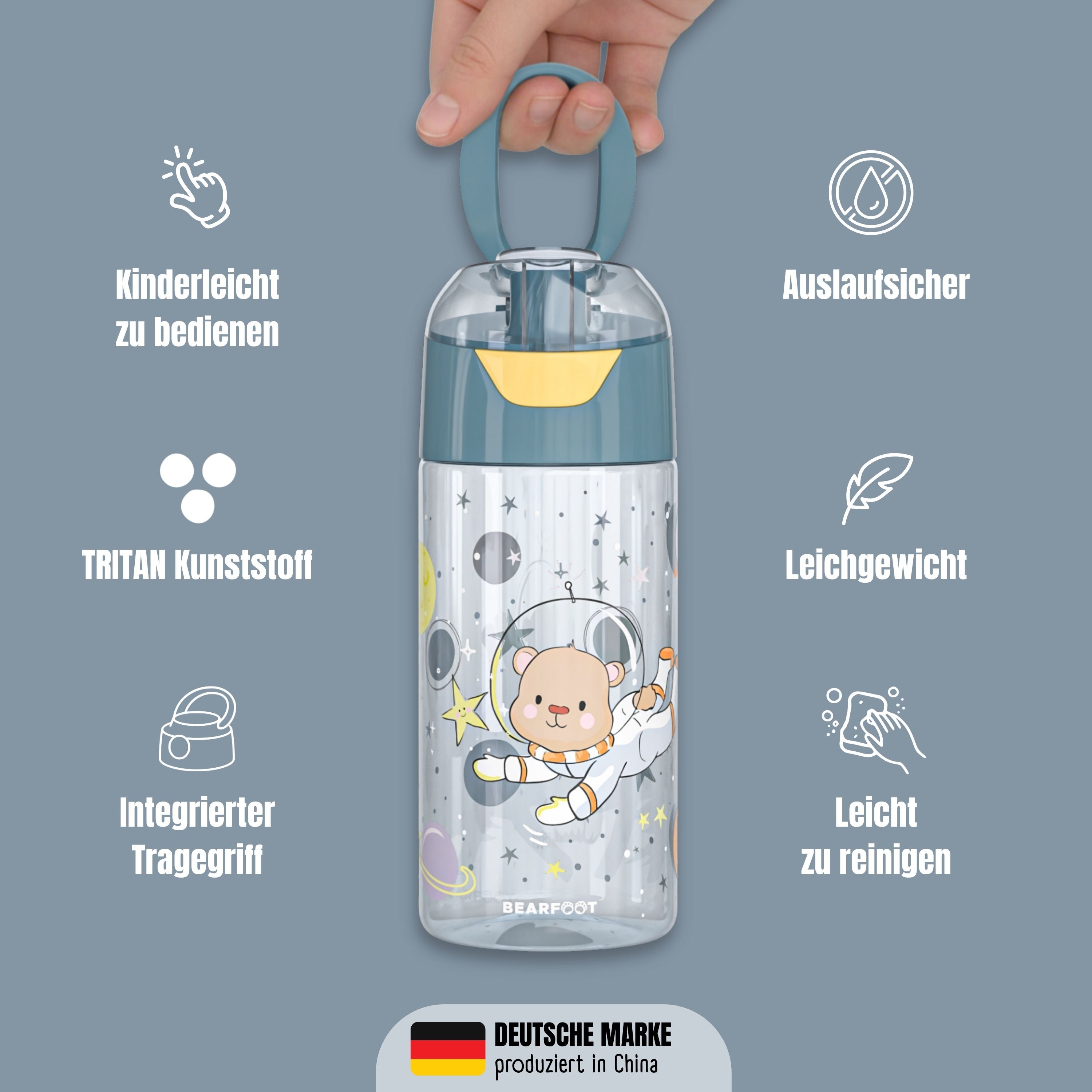 bearfoot-trinkflaschen-astronaut-b-r-trinkflasche-450ml-blau-bpa-frei image 6