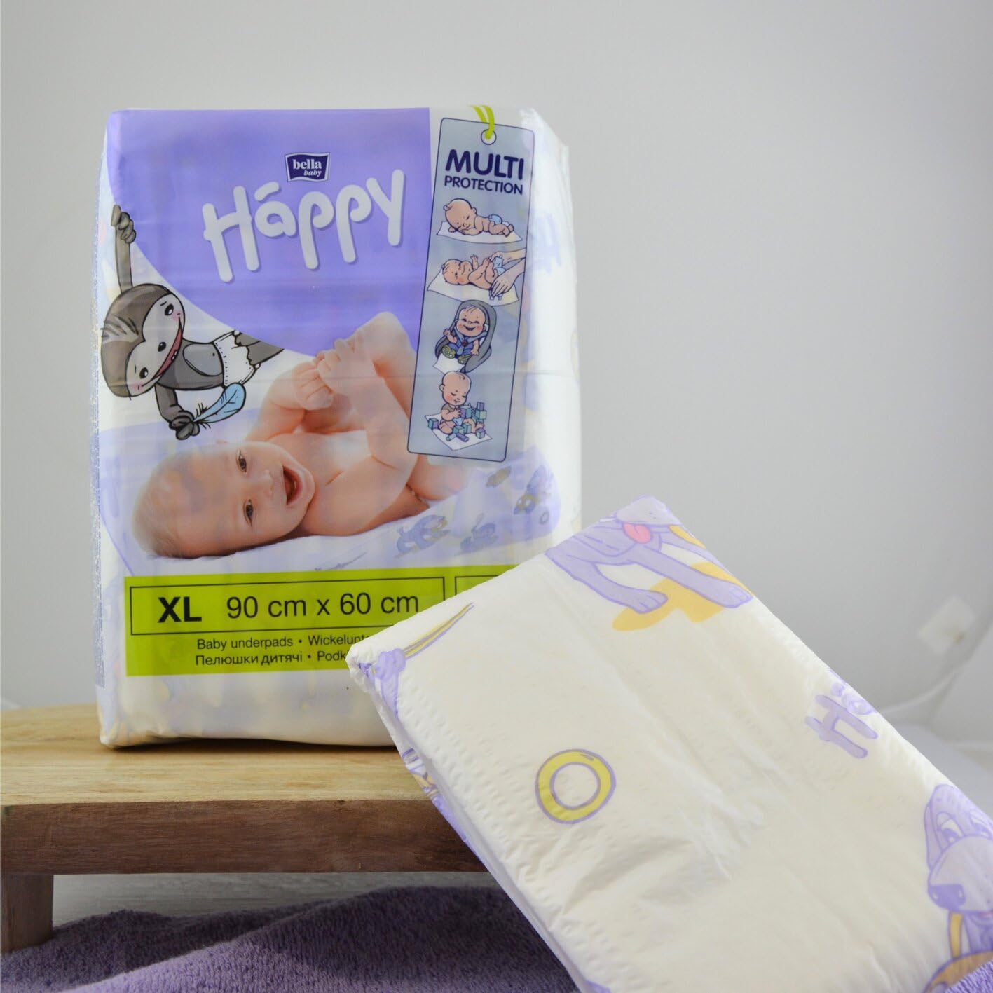 bella-baby-happy-wickelunterlagen-xl-90x60-40-stk-wasserdicht image 7