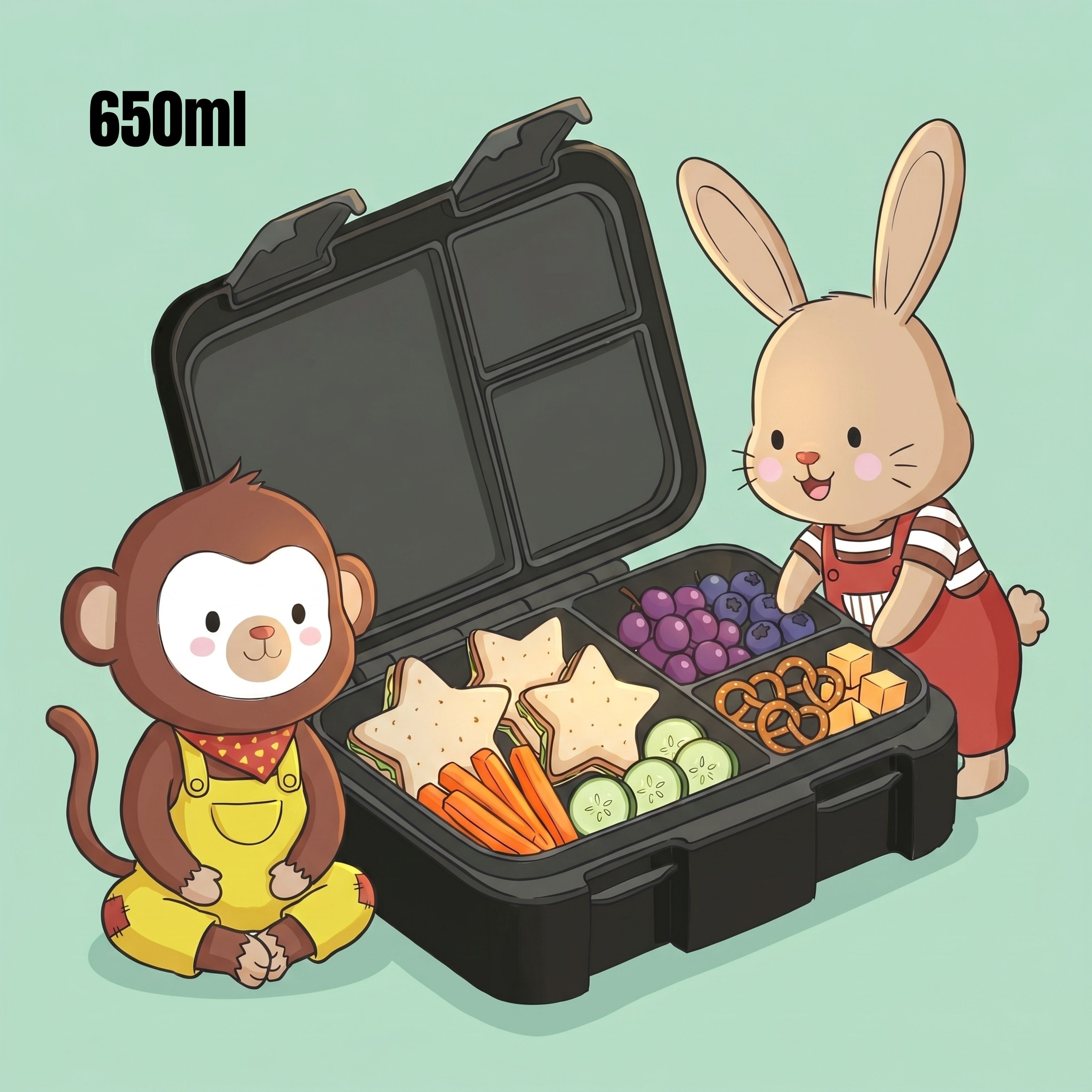 bearfoot-bento-box-compact-brotdose-schwarz-1000-ml-auslaufsicher image 5