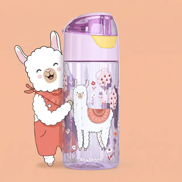 bearfoot-trinkflaschen-kindertrinkflasche-lama-450-ml-bpa-frei image 1
