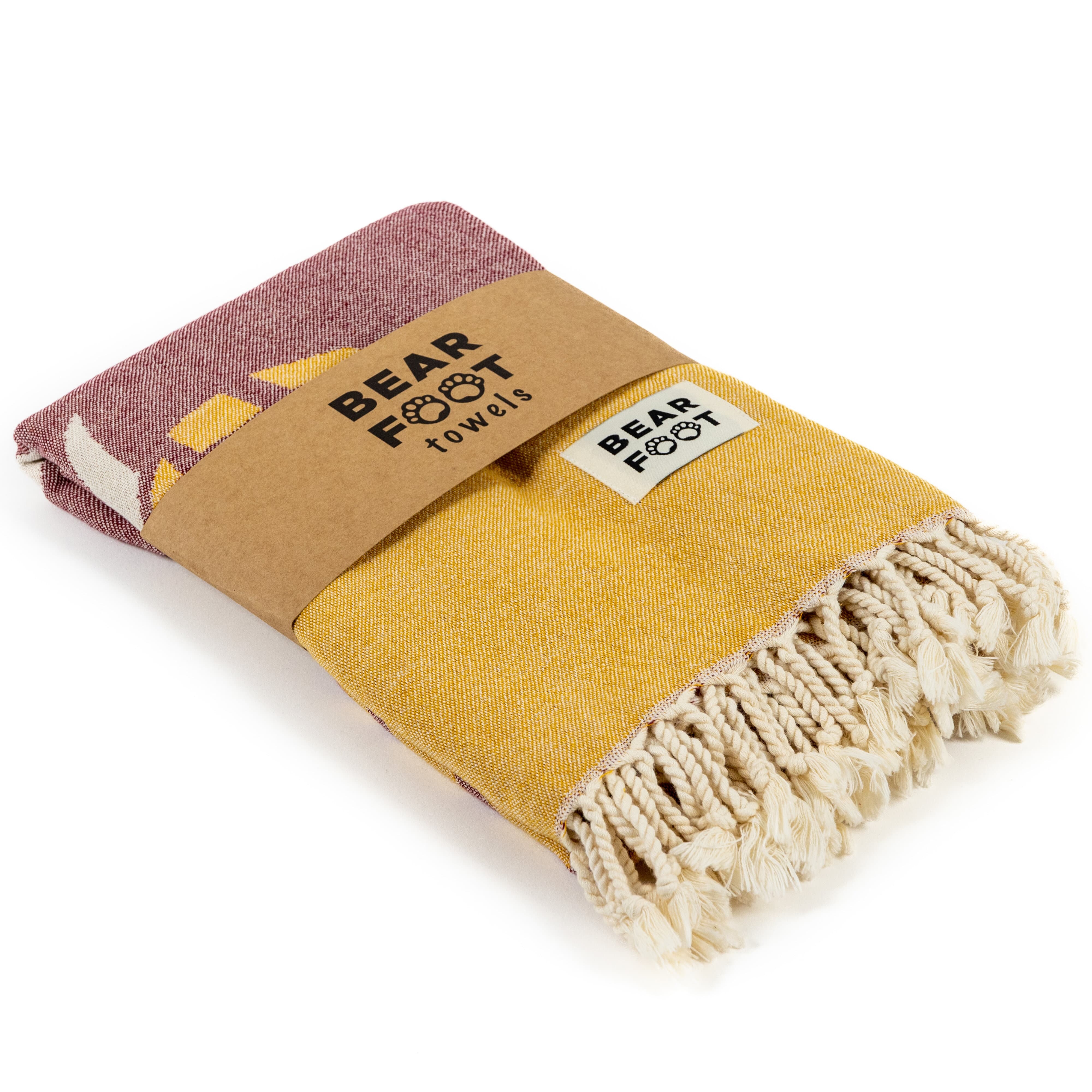 bearfoot-strandtuch-pineapple-red-baumwolle-hamamtuch image 5
