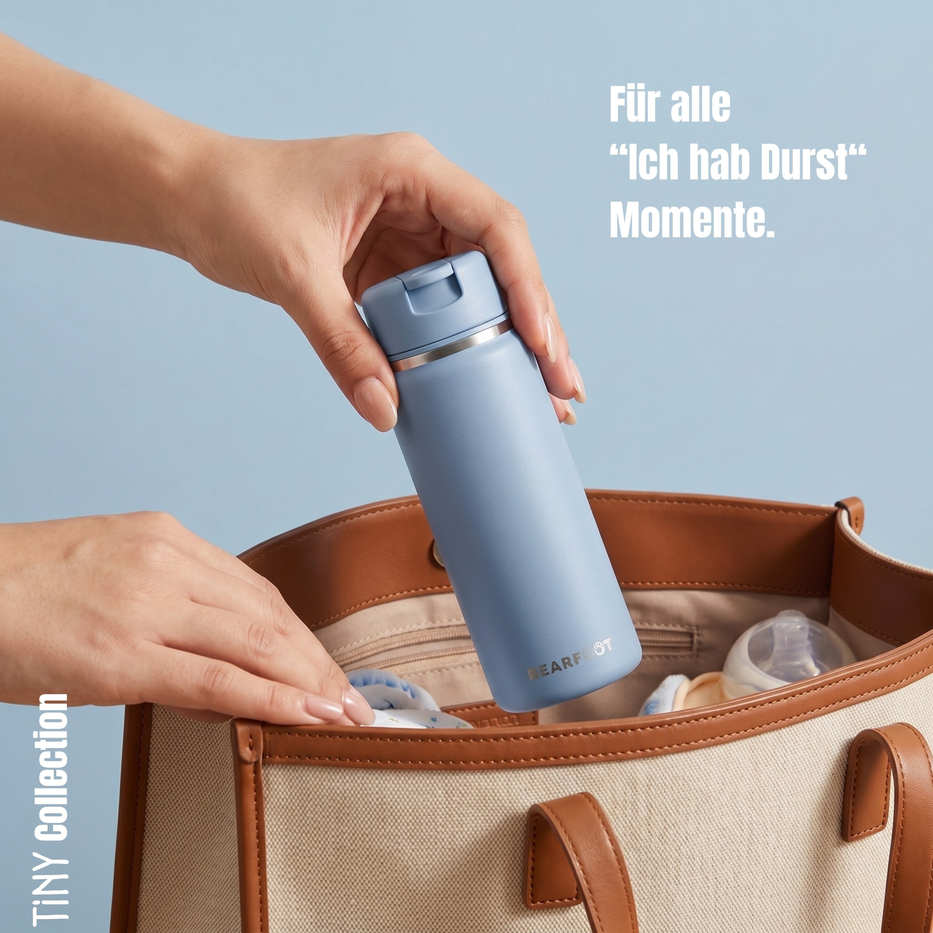 bearfoot-tiny-thermo-kinder-trinkflasche-edelstahl-blau-200-ml image 5