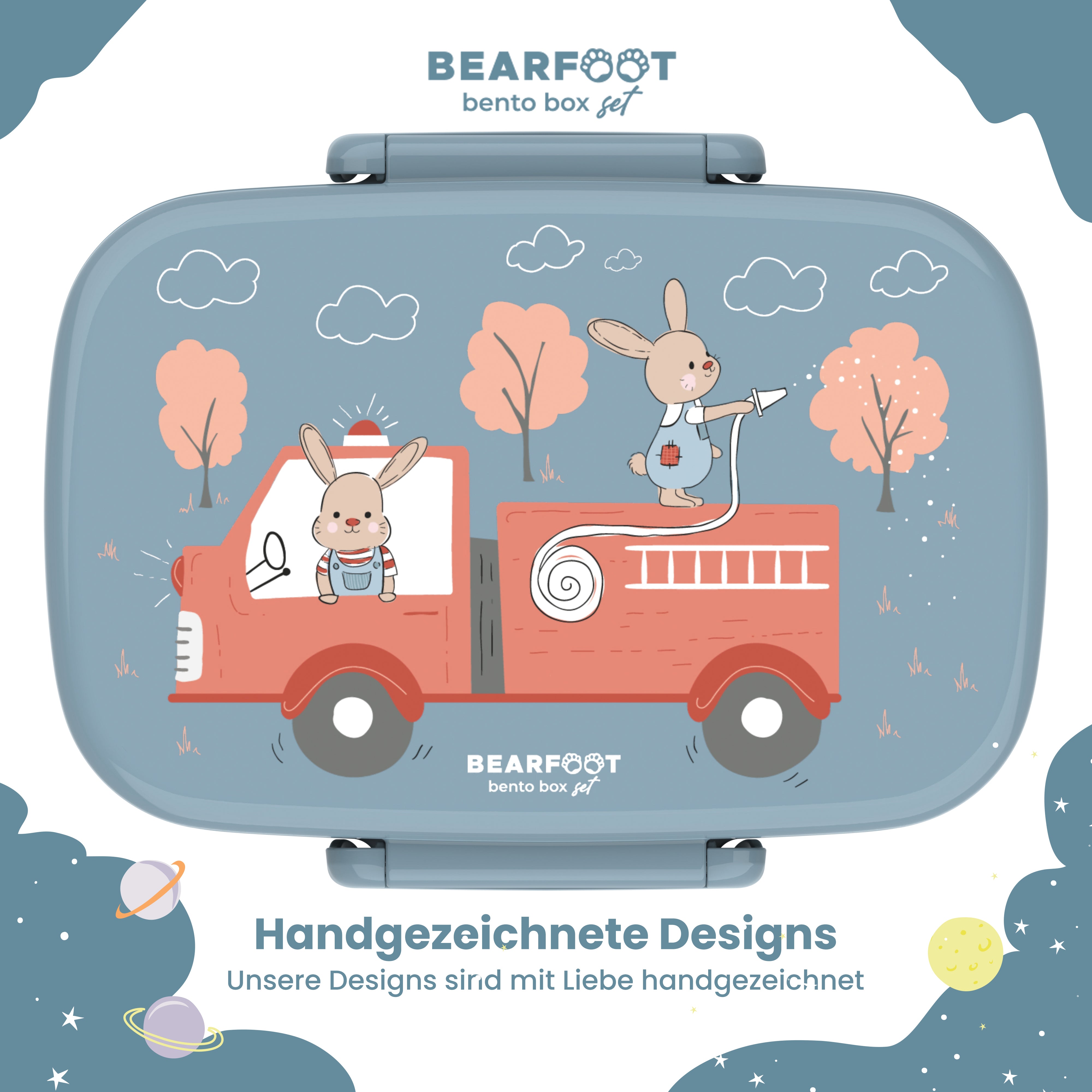 bearfoot-brotdose-kinder-feuerwehr-mit-f-chern-auslaufsicher-set image 2