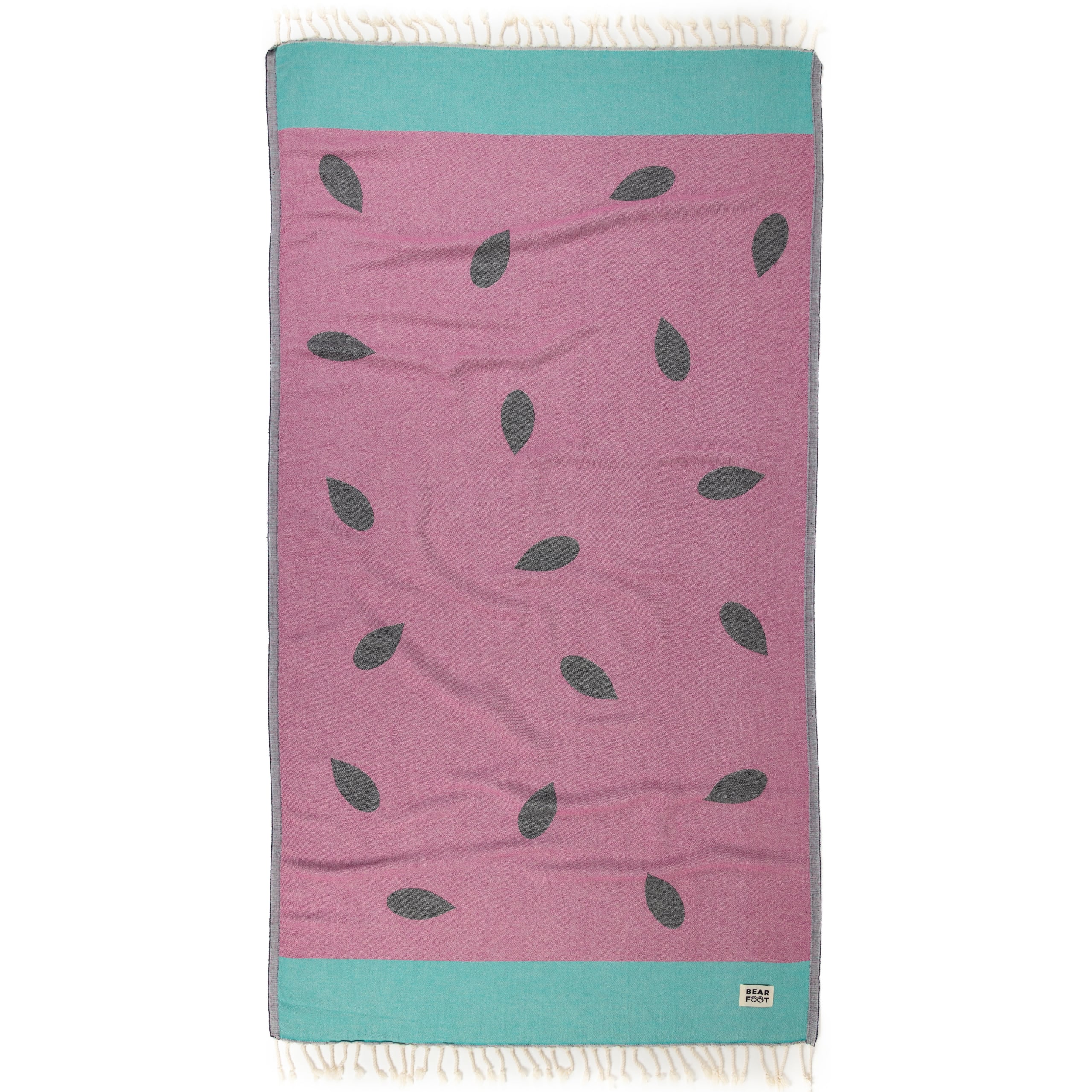 bearfoot-strandt-cher-watermelon-red-handtuch-baumwolle image 1