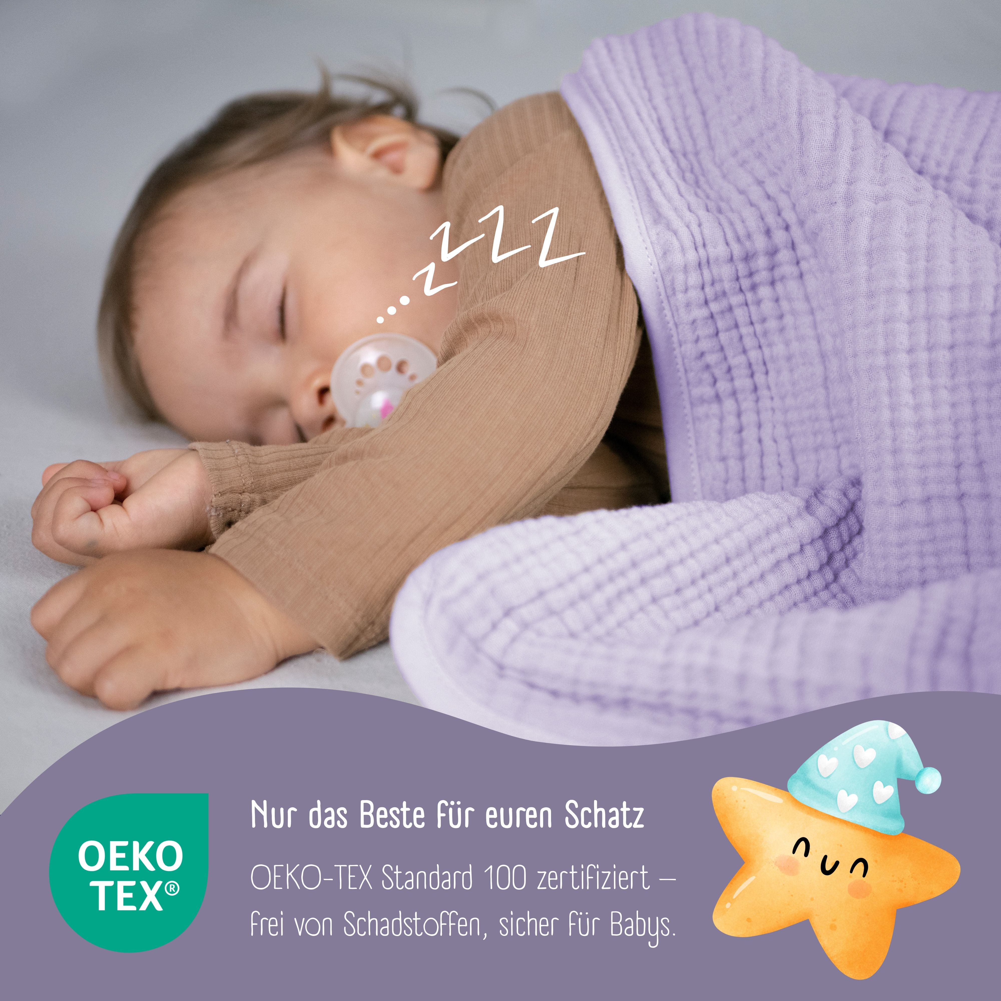 bearfoot-babydecke-musselin-fleece-lila-flauschige-kuscheldecke-wende image 4