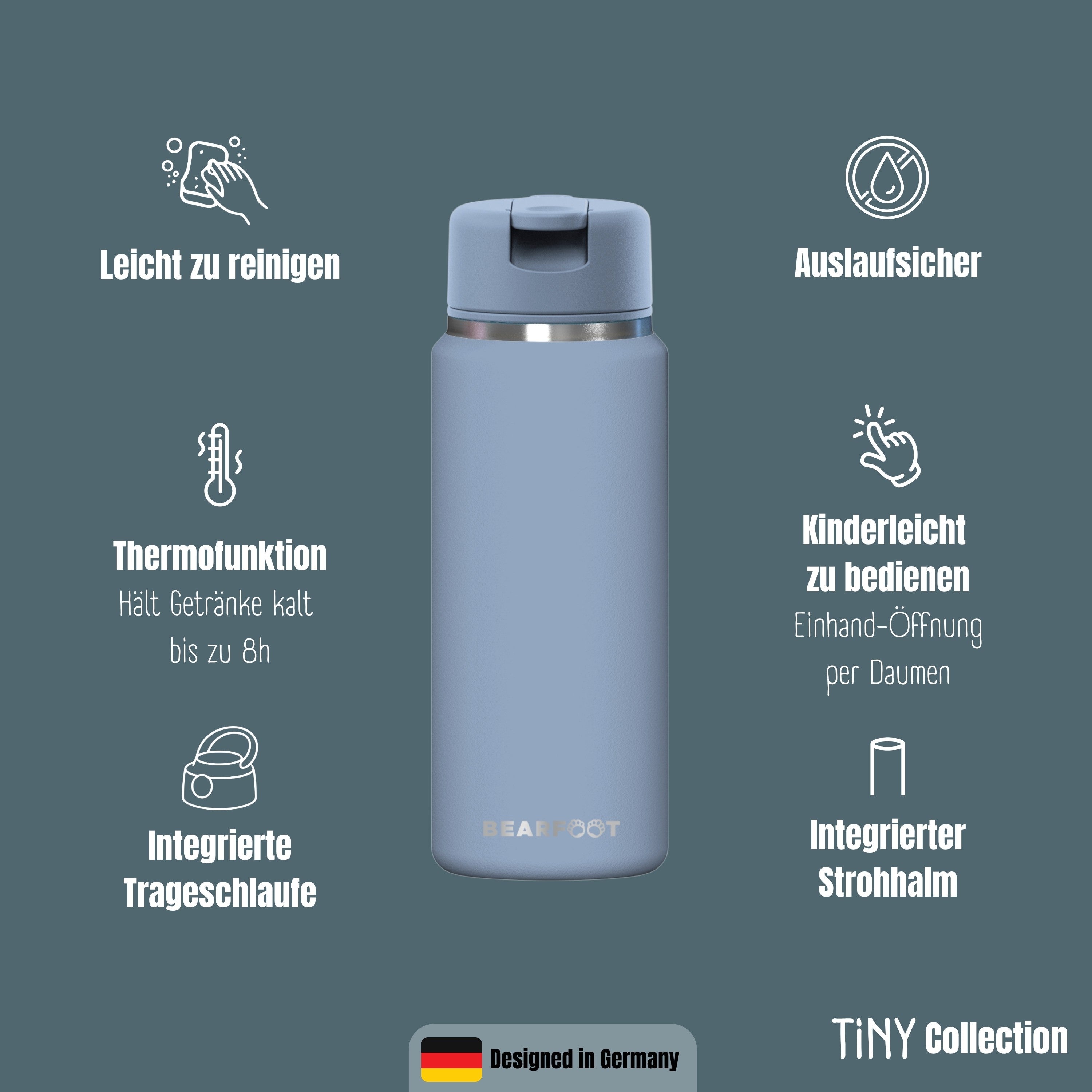 bearfoot-tiny-thermo-kinder-trinkflasche-edelstahl-blau-200-ml image 6